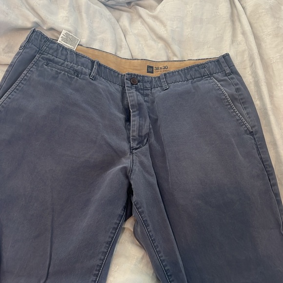 Gap lived in straight men’s chinos 38 x 30 in vintage navy - Picture 3 of 6
